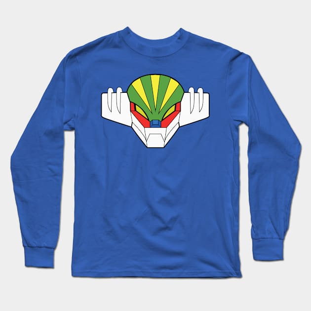 Jeeg Head Long Sleeve T-Shirt by pitt